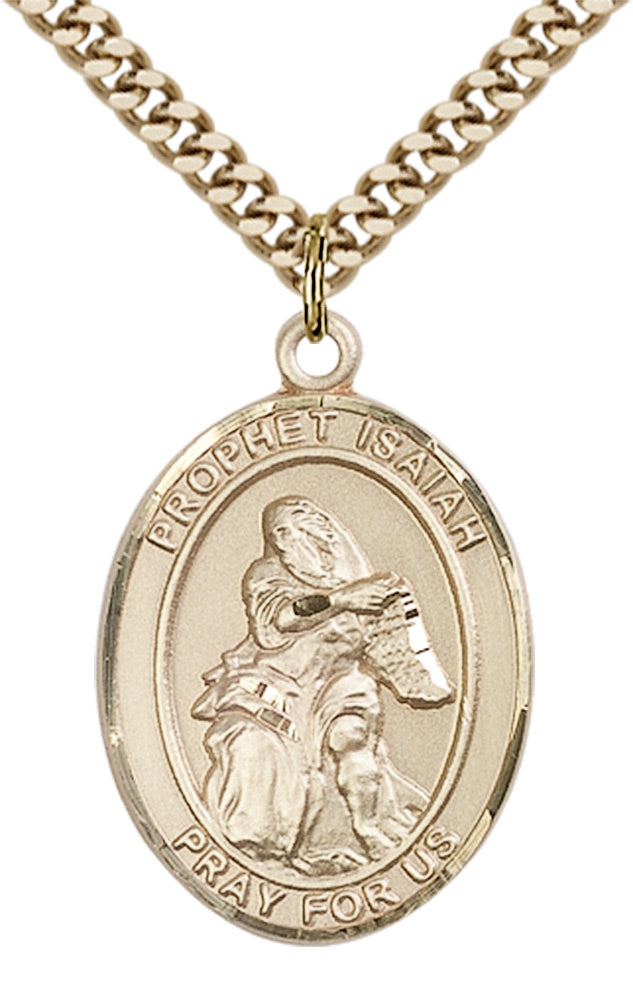 Saint Isaiah Pendant - 24" Chain Necklace
