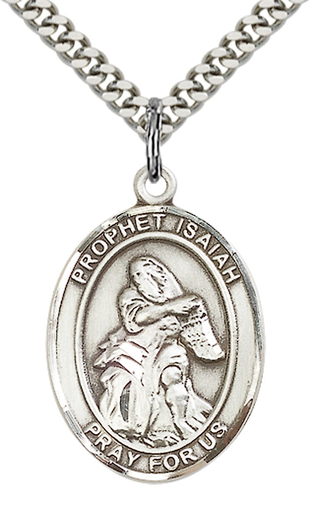 Saint Isaiah Pendant - 24" Chain Necklace