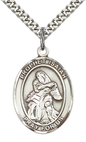 Saint Isaiah Pendant - 24" Chain Necklace