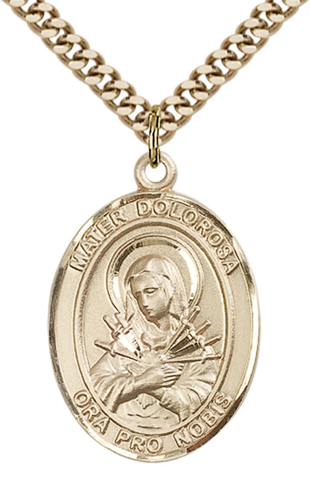 Mater Dolorosa Pendant Necklace