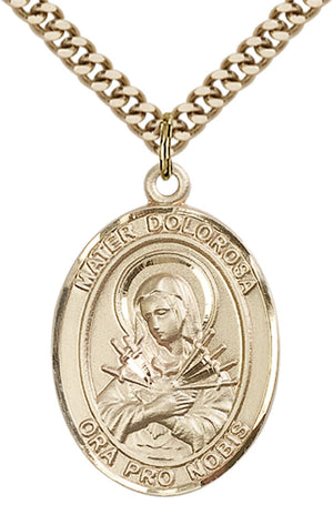 Mater Dolorosa Pendant Necklace