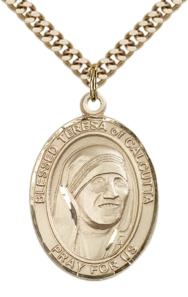 Saint Teresa of Calcutta Pendant - 24" Chain Necklace