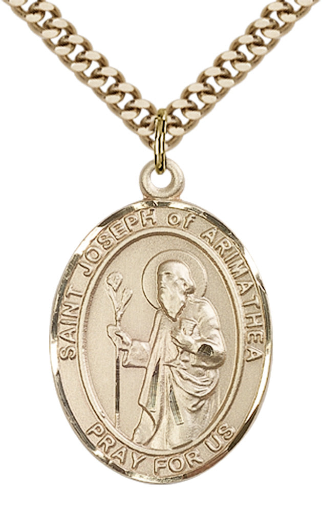 Saint Joseph of Arimathea Pendant - 24" Chain Necklace