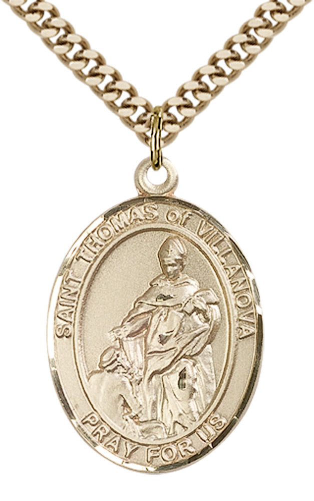 Saint Thomas of Villanova Pendant - 24" Chain Necklace