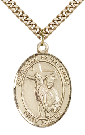 Saint Paul of the Cross Pendant - 24" Chain Necklace