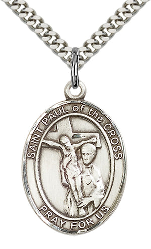 Saint Paul of the Cross Pendant - 24" Chain Necklace