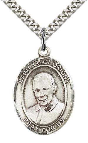Saint Luigi Orione Pendant - 24" Chain Necklace