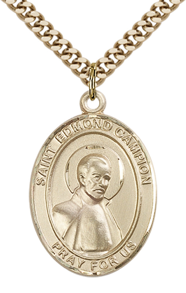 Saint Edmund Campion Pendant - 24" Chain Necklace