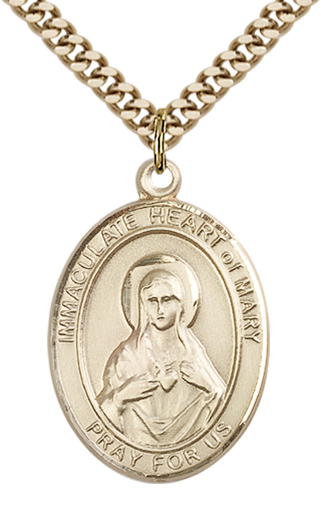 Immaculate Heart of Mary Pendant Necklace