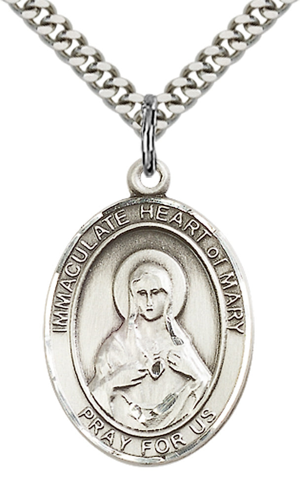 Immaculate Heart of Mary Pendant Necklace