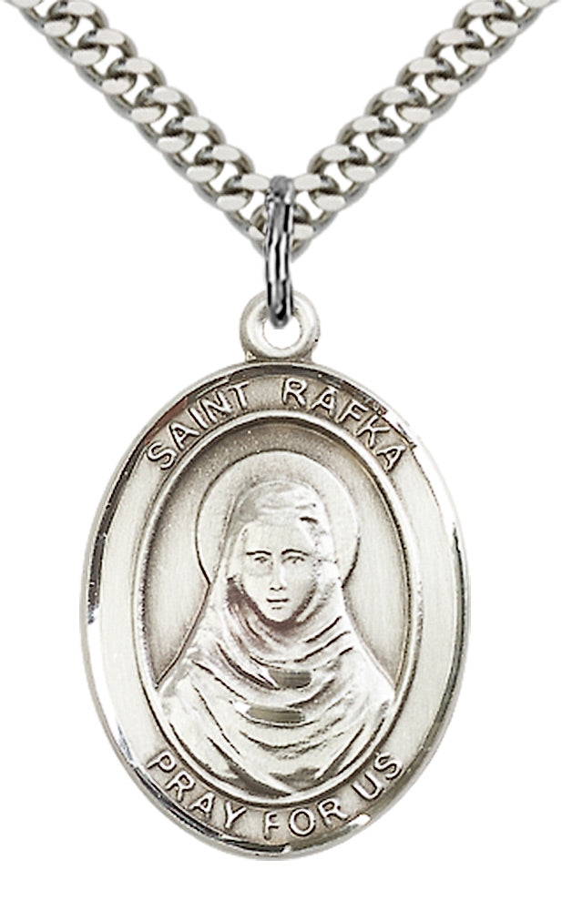 Saint Rafka Pendant - 24" Chain Necklace
