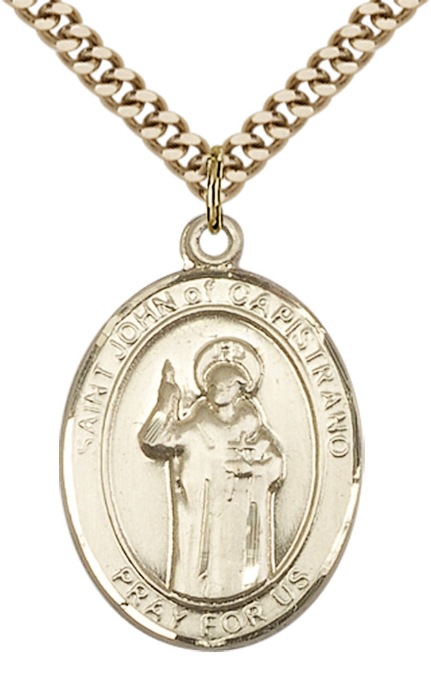 Saint John of Capistrano Pendant - 24" Chain Necklace