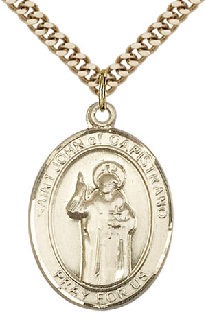 Saint John of Capistrano Pendant - 24" Chain Necklace