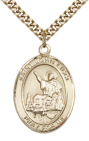 Saint John Licci Pendant - 24" Chain Necklace