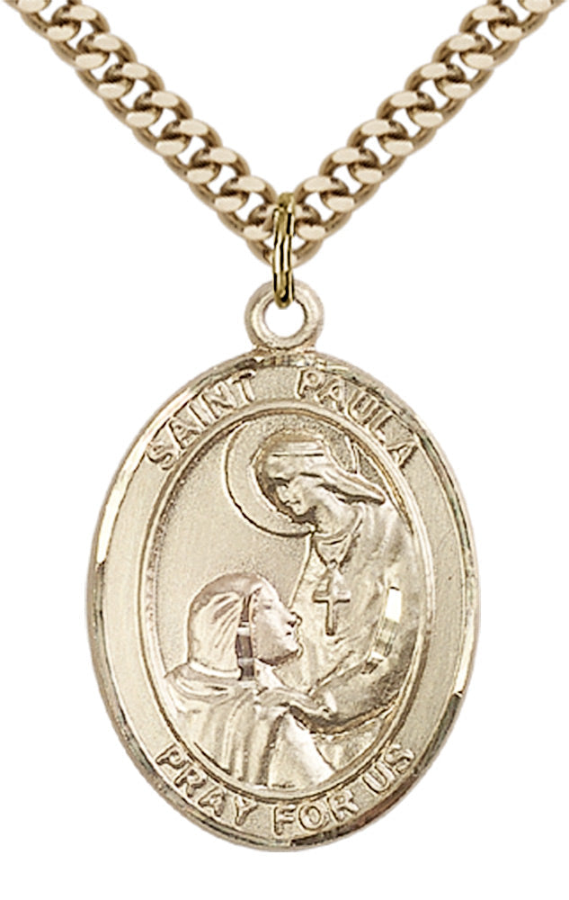Saint Paula Pendant - 24" Chain Necklace