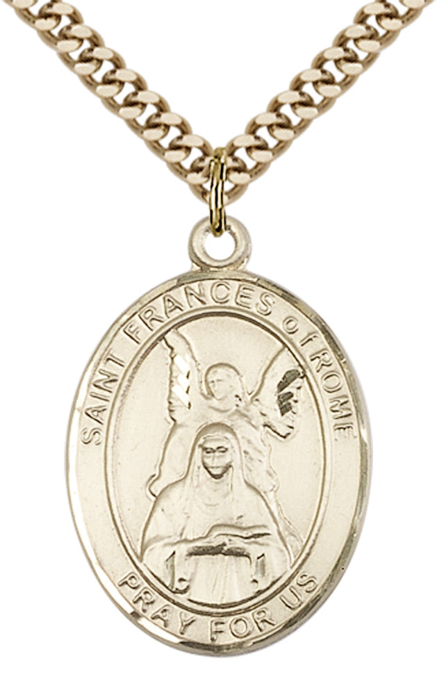Saint Frances of Rome Pendant - 24" Chain Necklace