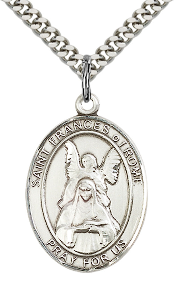 Saint Frances of Rome Pendant - 24" Chain Necklace