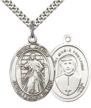 Divine Mercy Pendant Necklace