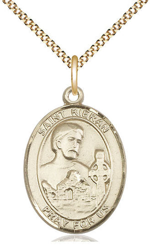 Saint Kieran Pendant - 18" Chain Necklace