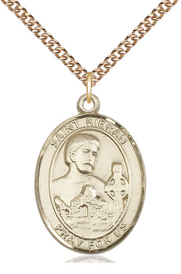 Saint Kieran Pendant - 24" Chain Necklace