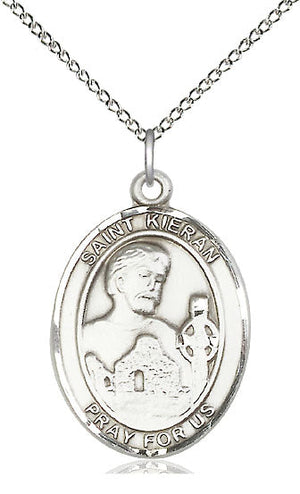 Saint Kieran Pendant - 18" Chain Necklace