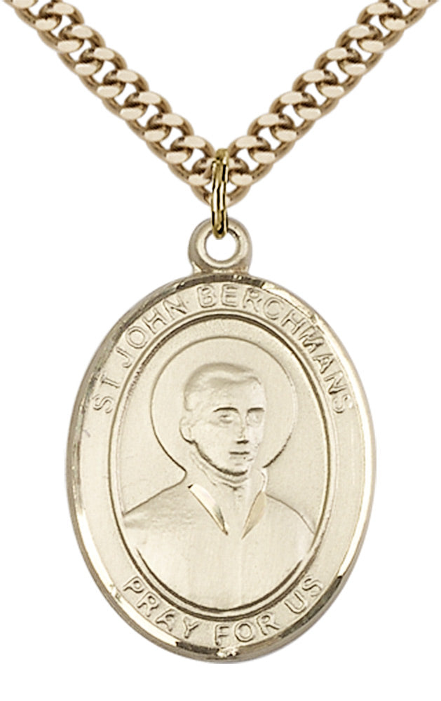 Saint John Berchmans Pendant - 24" Chain Necklace
