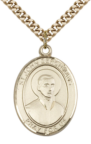 Saint John Berchmans Pendant - 24" Chain Necklace