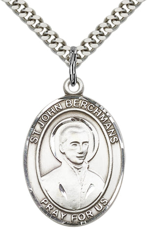 Saint John Berchmans Pendant - 24" Chain Necklace