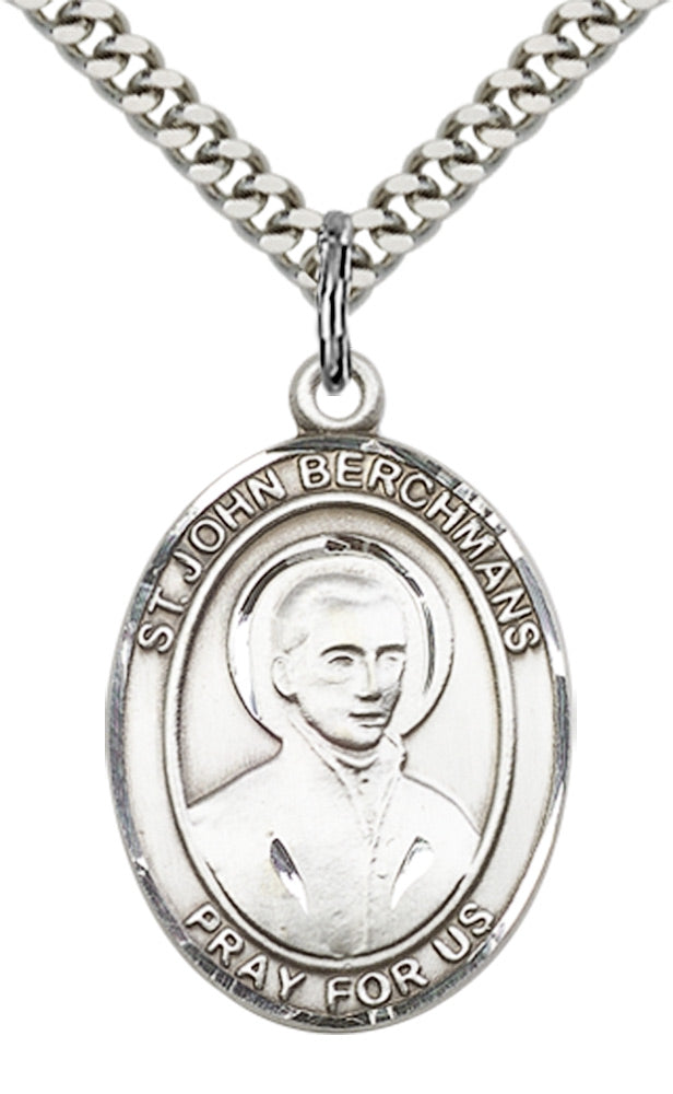 Saint John Berchmans Pendant - 24" Chain Necklace