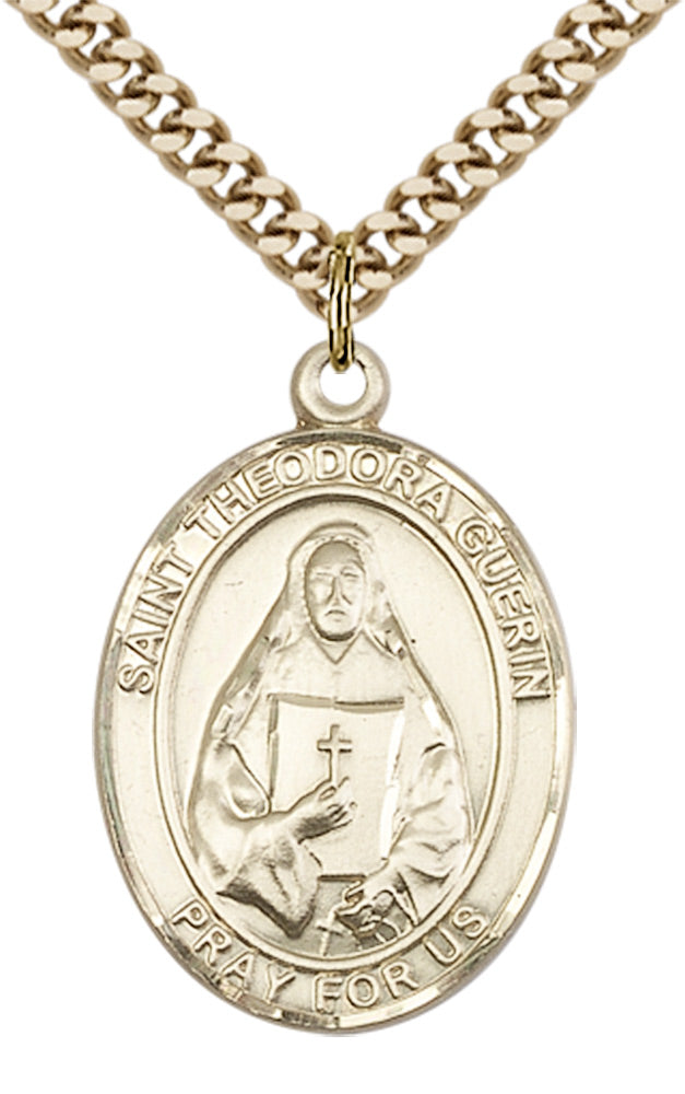 Saint Theodora Pendant - 24" Chain Necklace