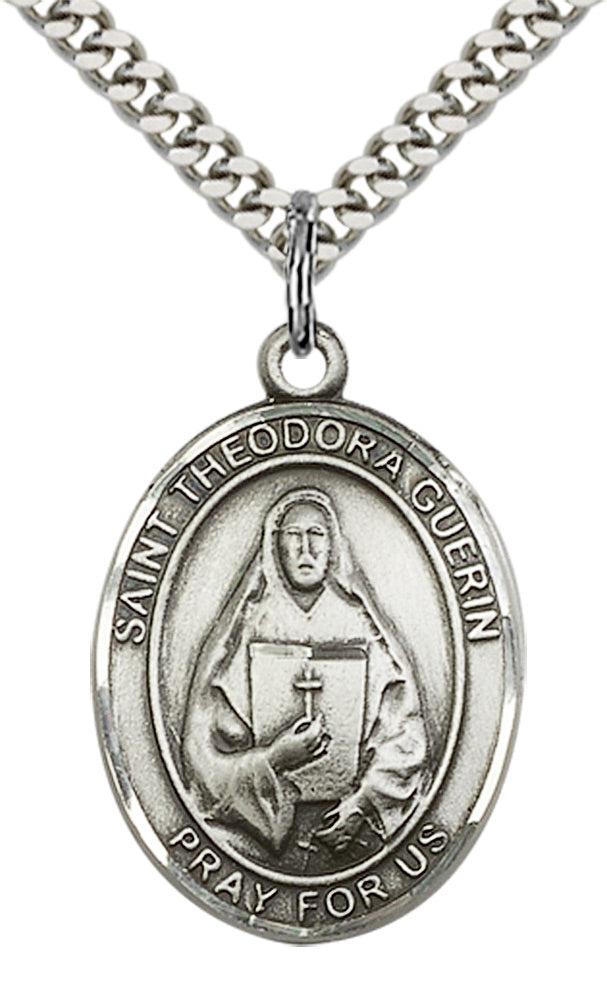 Saint Theodora Pendant - 24" Chain Necklace