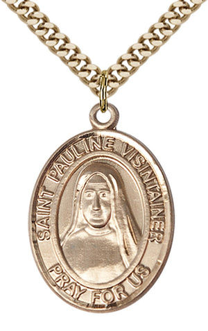 Saint Pauline Visintainer Pendant - 24" Chain Necklace
