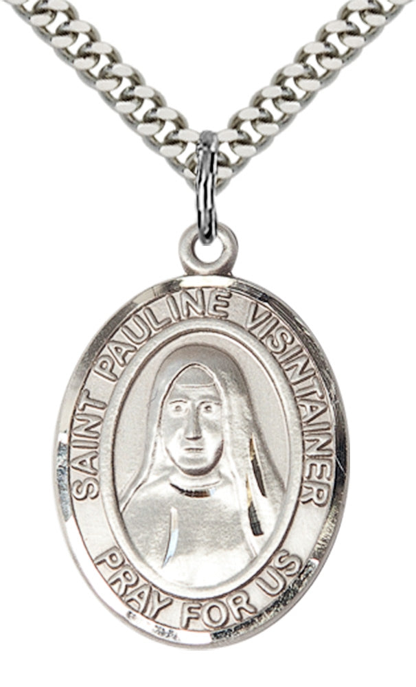 Saint Pauline Visintainer Pendant - 24" Chain Necklace