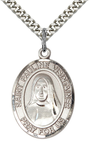 Saint Pauline Visintainer Pendant - 24" Chain Necklace
