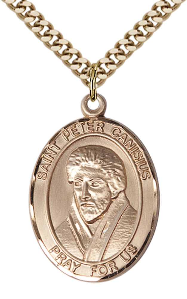 Saint Peter Canisius Pendant - 24" Chain Necklace