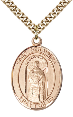 Saint Seraphina Pendant - 24" Chain Necklace