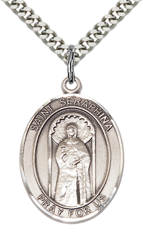 Saint Seraphina Pendant - 24" Chain Necklace