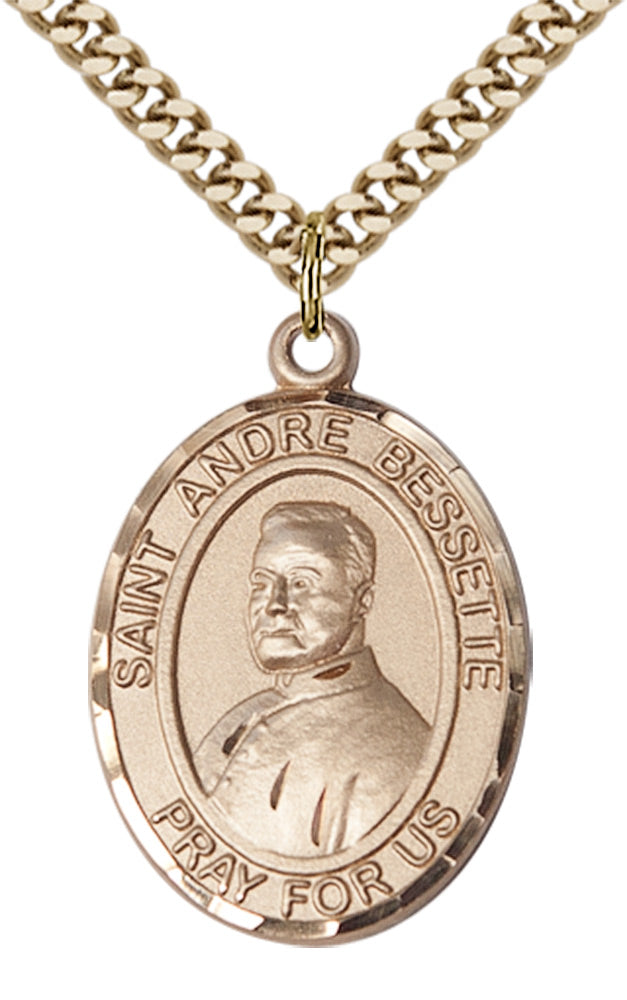Saint Andre Bessette Pendant - 24" Chain Necklace