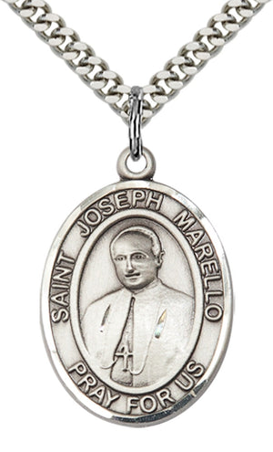 Saint Joseph Marello Pendant - 24" Chain Necklace