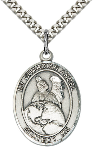 Guardian Angel Protector Pendant Necklace