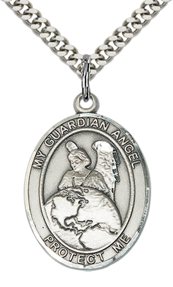 Guardian Angel Protector Pendant Necklace
