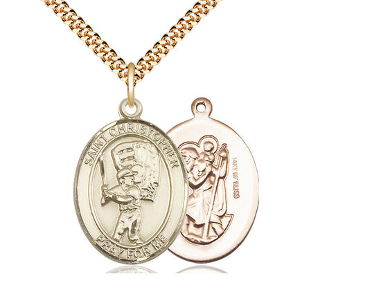 Saint Christopher Baseball Pendant