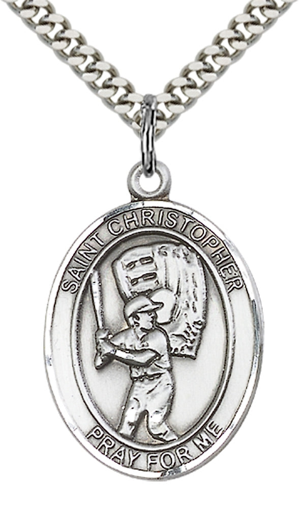 Saint Christopher Baseball Pendant