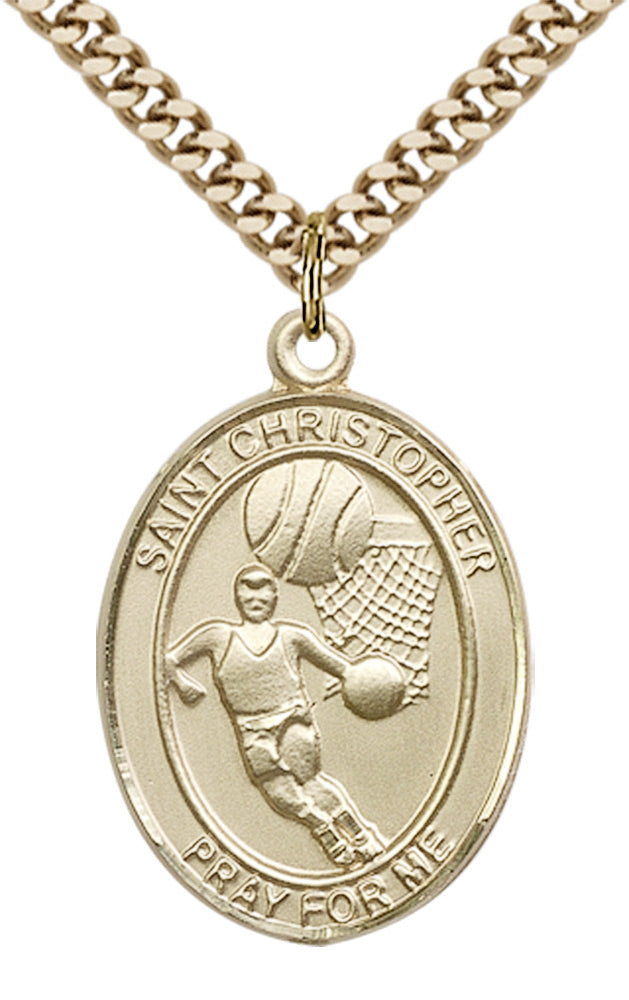Saint Christopher Basketball Pendant