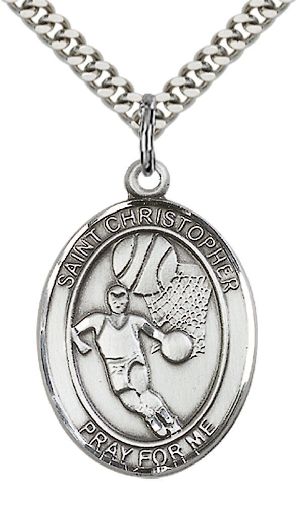 Saint Christopher Basketball Pendant