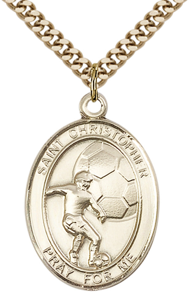 Saint Christopher Soccer Pendant