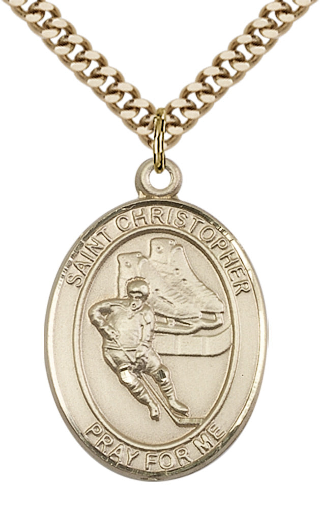 Saint Christopher Hockey Pendant