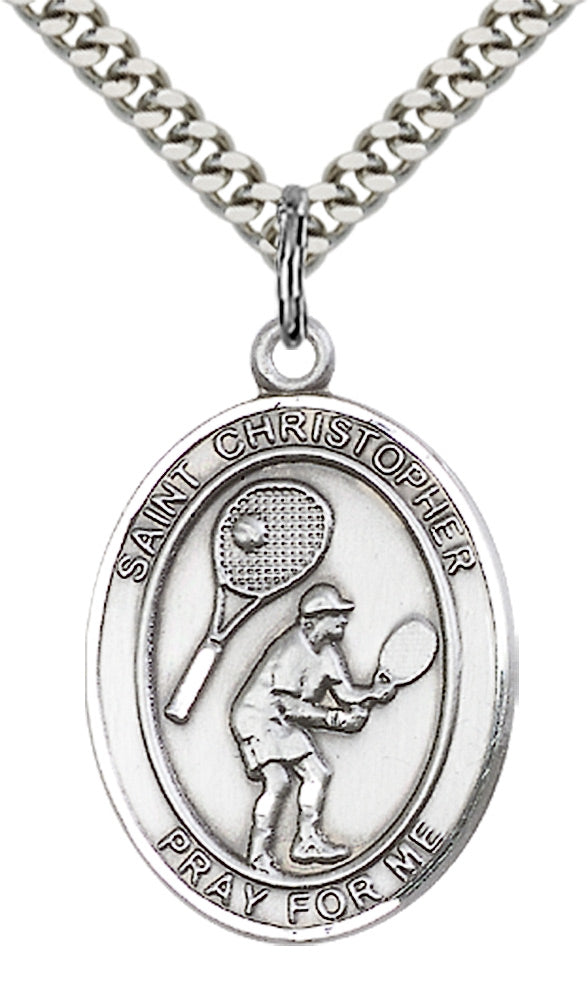 Saint Christopher Tennis Pendant