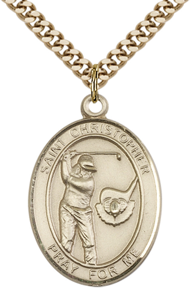 Saint Christopher Golf Pendant