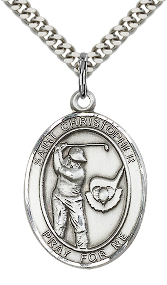 Saint Christopher Golf Pendant